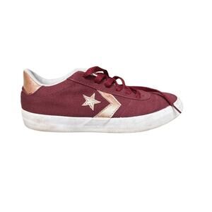 Converse One Star Ox Sneakers Women’s Size 7 Maroon & Rose Gold